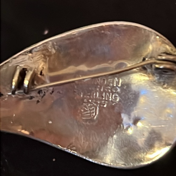 Vintage Taxco Sterling Silver & Abalone stamped with hallmark - Picture 4 of 5